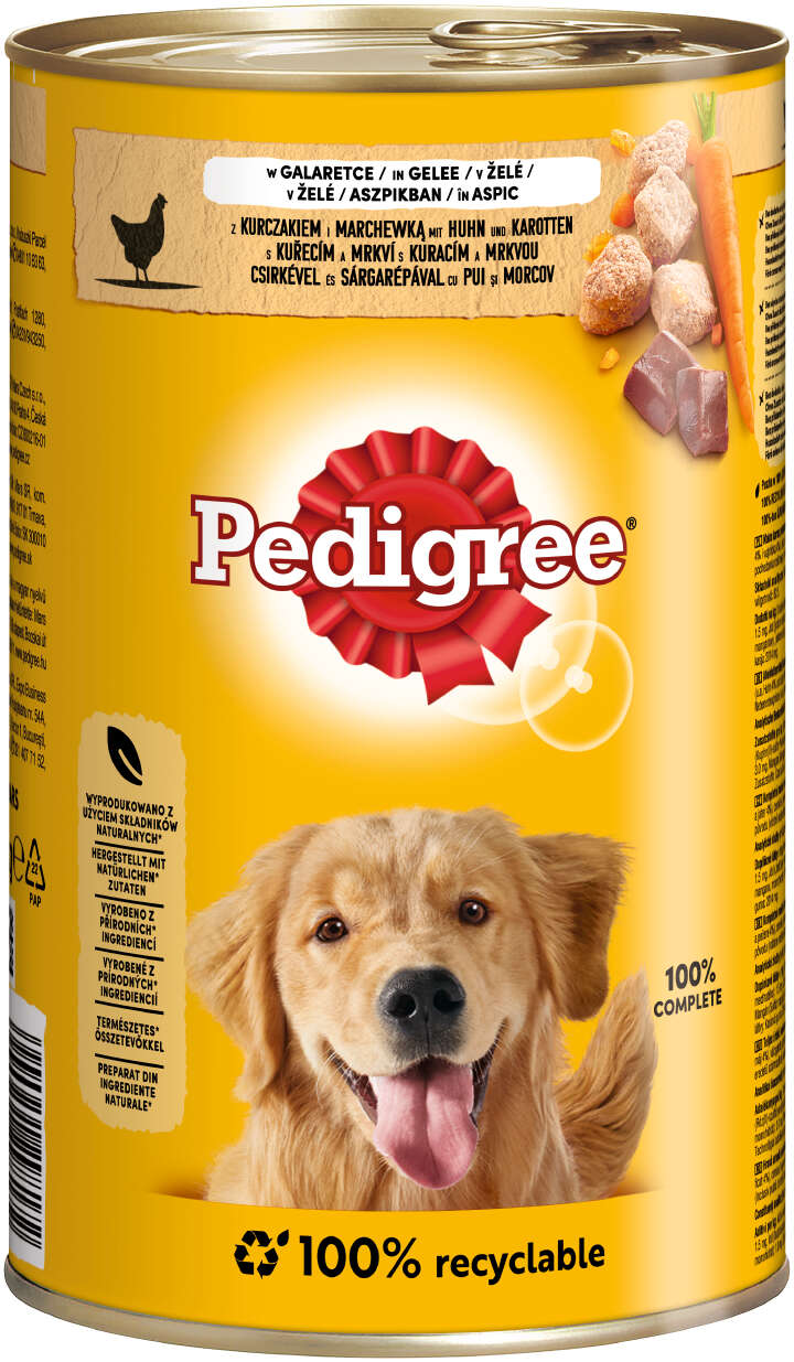 Pedigree Hunde-Nassfutter Huhn und Karotte in Gelee